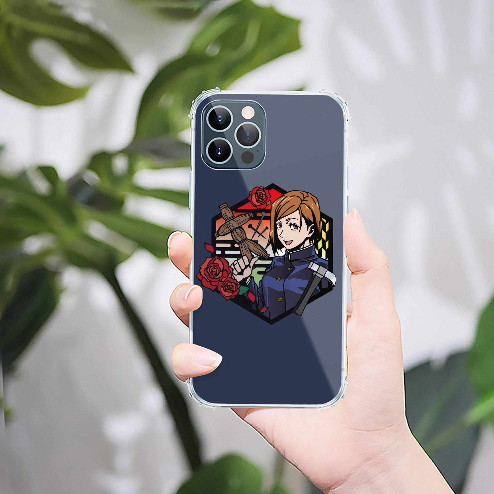 （画像用） 呪術廻戦 Jujutsu Kaisen 【iPhone 12シリーズ対応】透明スマホケース（クリアソフトケース）